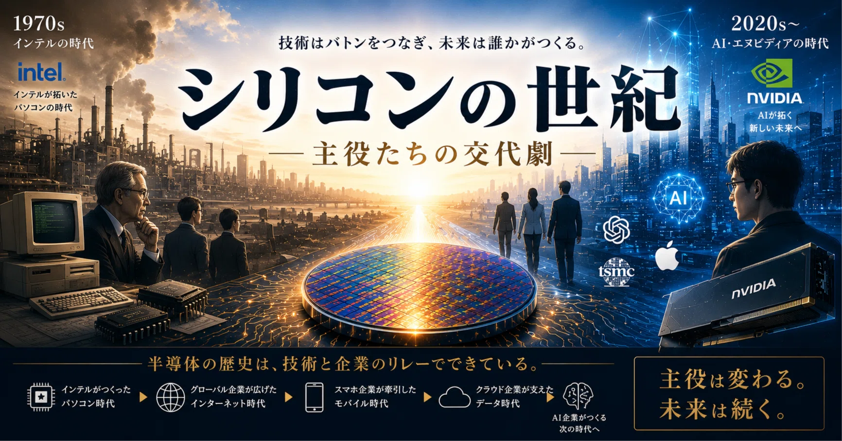 半導体とAI発展の物語 - シリコンの世紀｜新貝文将