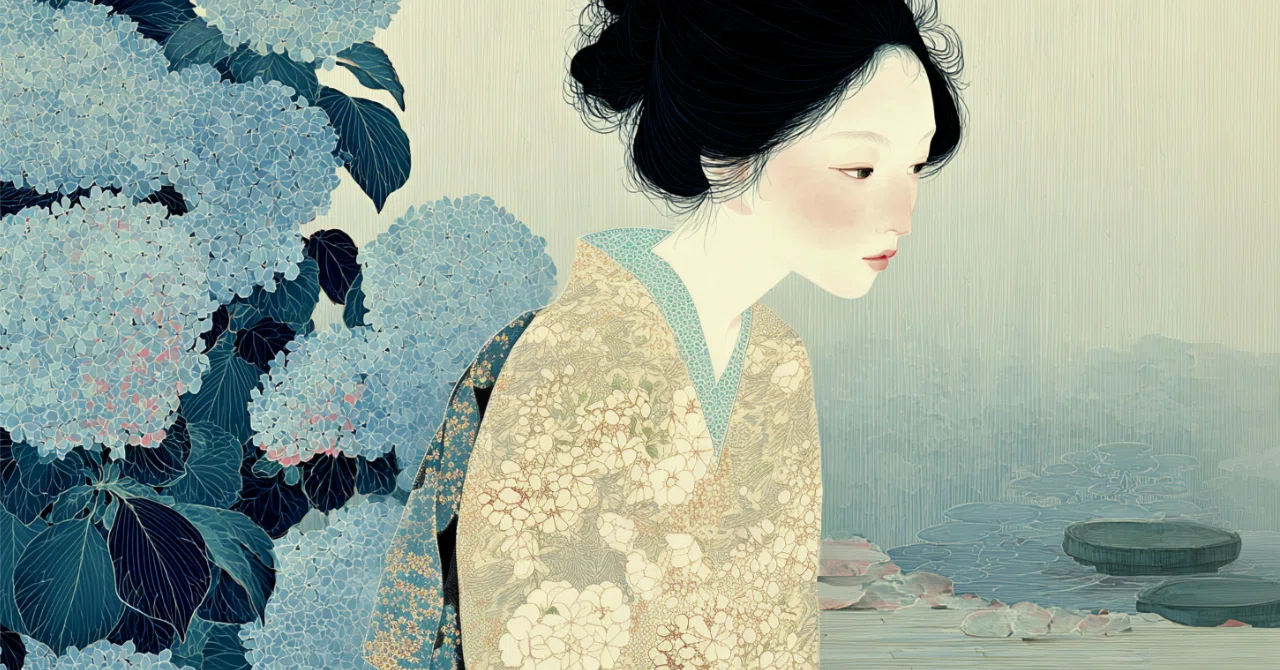 紫陽花｜途中の色のまま、咲くこと｜Nagi Floral Romance