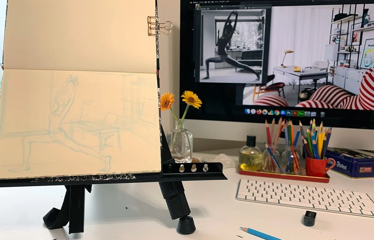 ピラティス下絵１