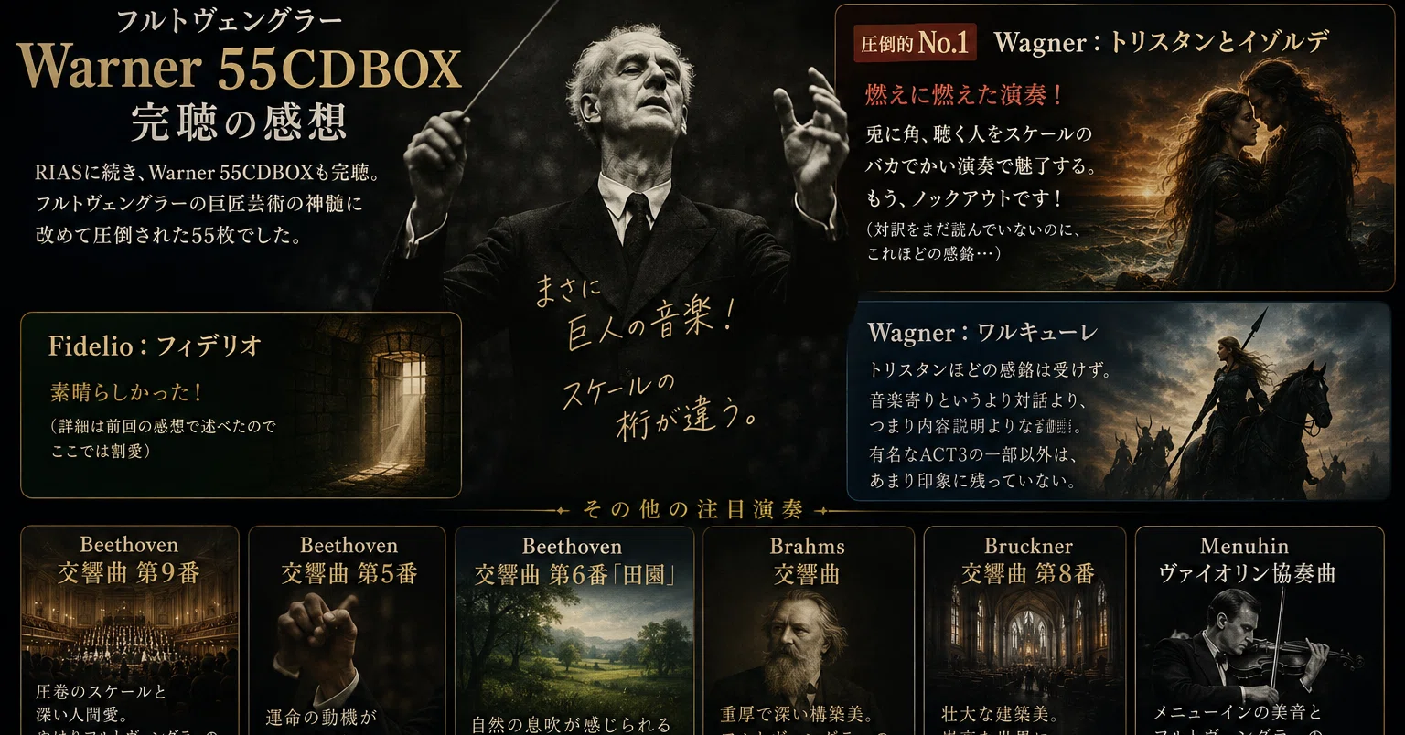 フルヴェンWarner 55CDBOX 感想｜けい