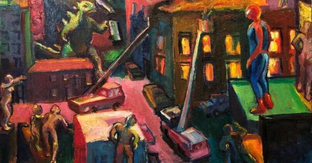 美術の時間に書いたネタ絵 アートと時間の狭間に2｜゜Léonard Toshiro