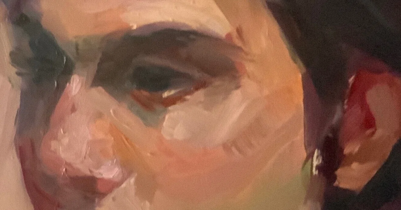 油絵 no.69 下絵ではなく、色を積み重ねて女性を描く｜なお