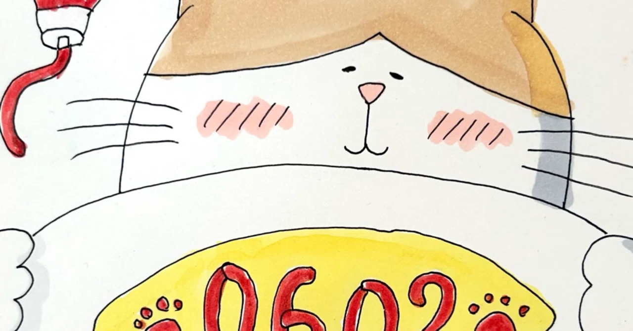 🐈📖第1話📖🐈ハチワレ猫さんのショートマンガ「オムレツ（0602）の日