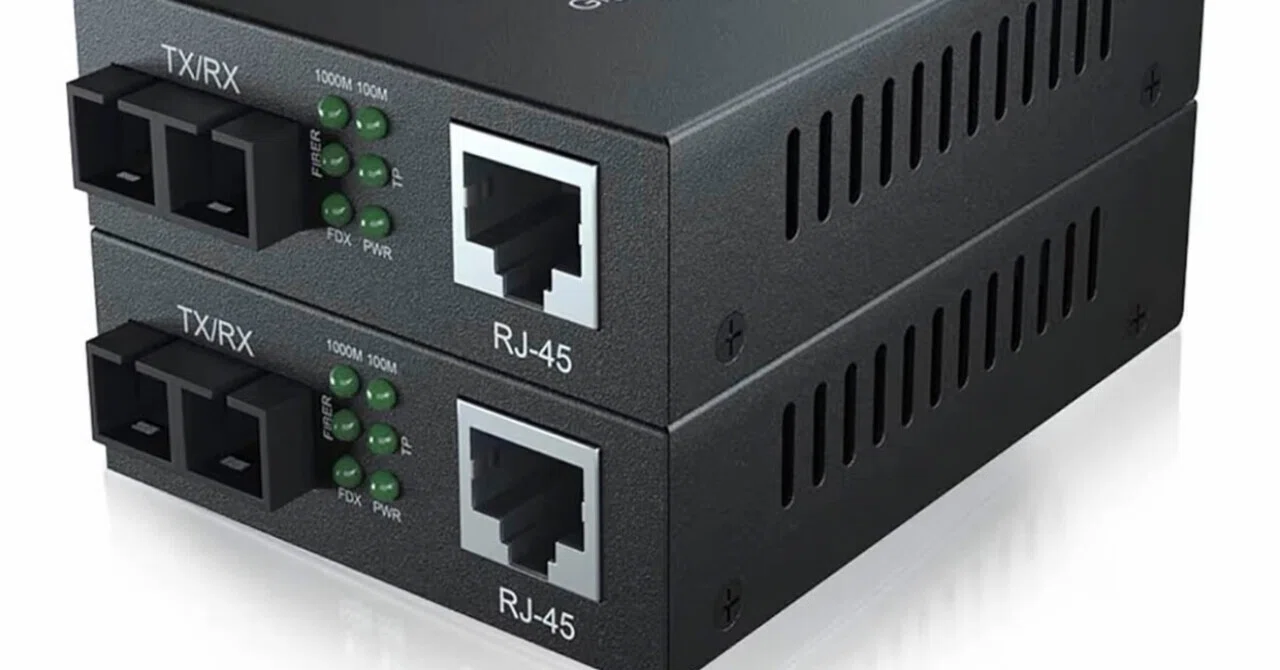 10Gtek 2台入り ギガビット 光メディアコンバーター シングルモード