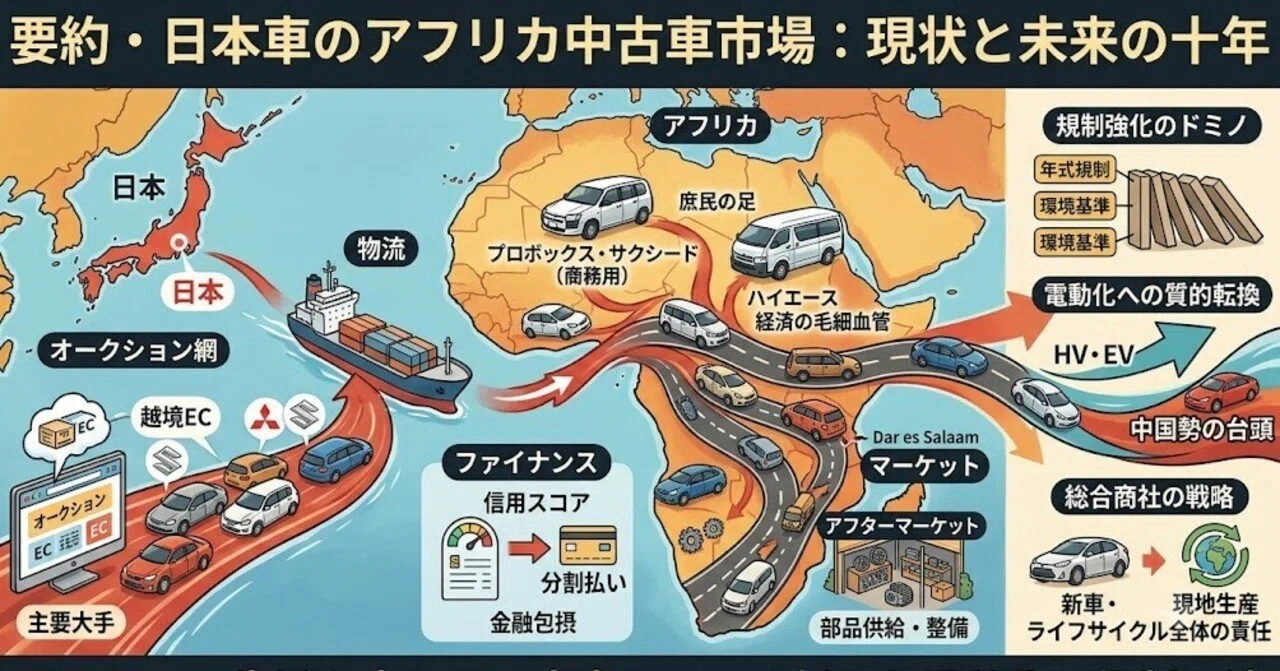 日本車という名の血流——アフリカ中古車市場の解剖と、その先にある十年