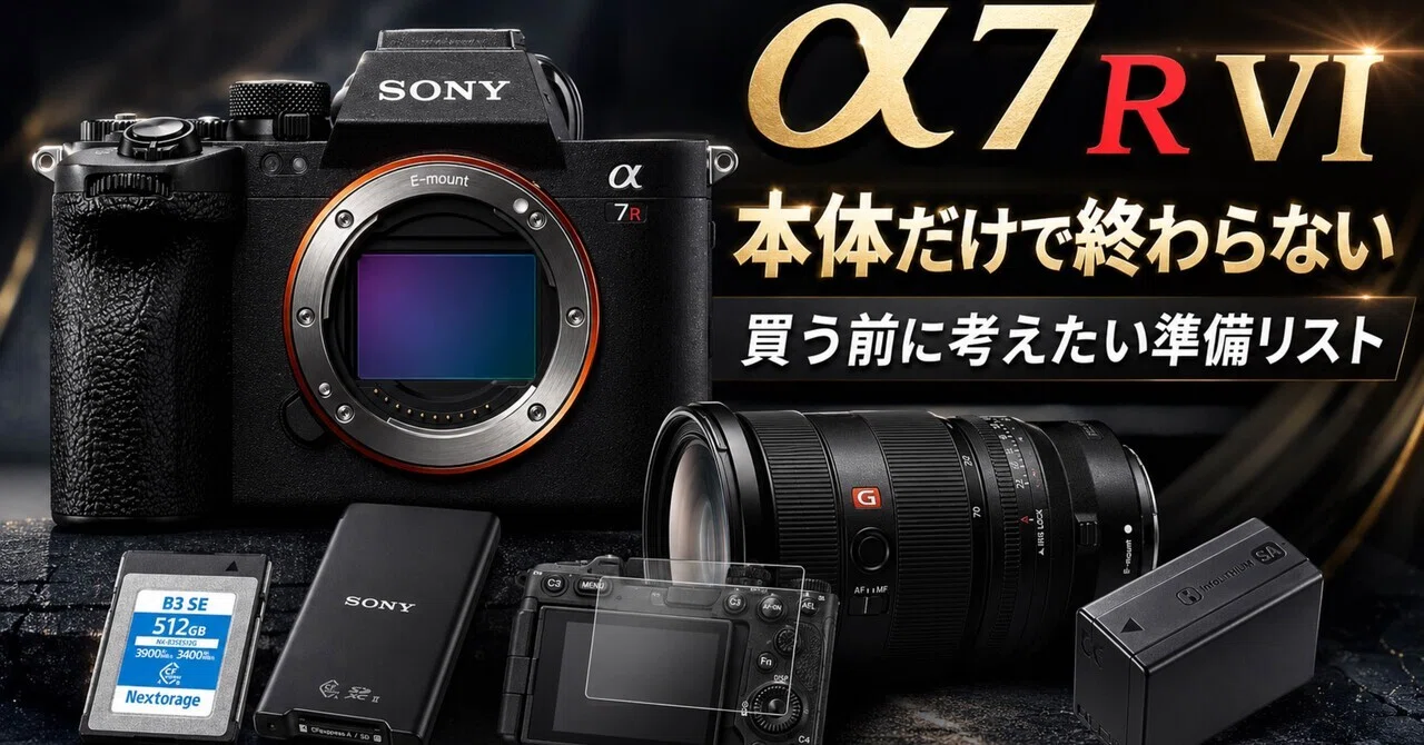 α7R VIを買う前に考えたい。本体だけで終わらない高画素カメラの準備 