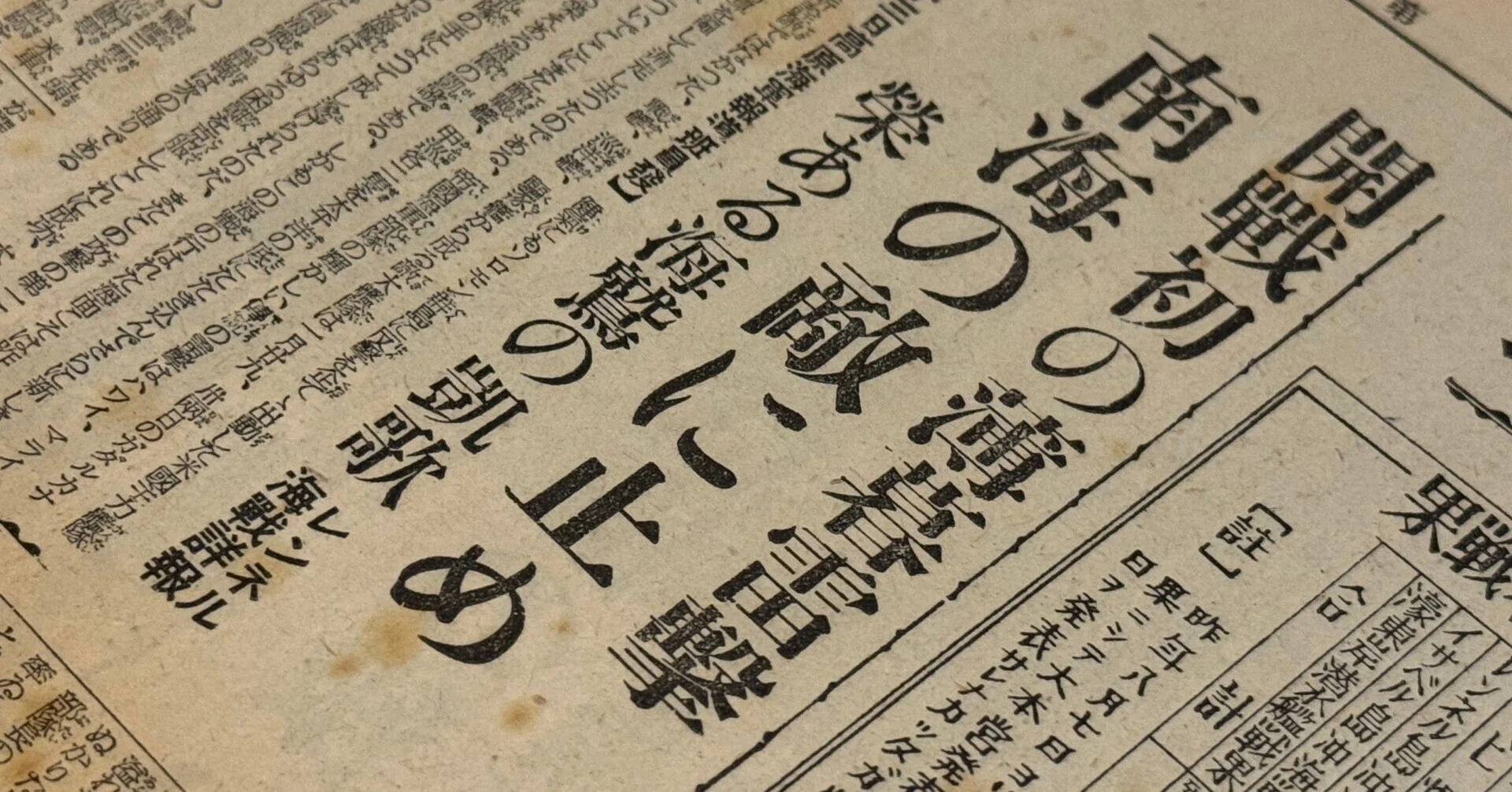 大本営発表」を後押しした、新聞の「見て来たようなウソ」の記事
