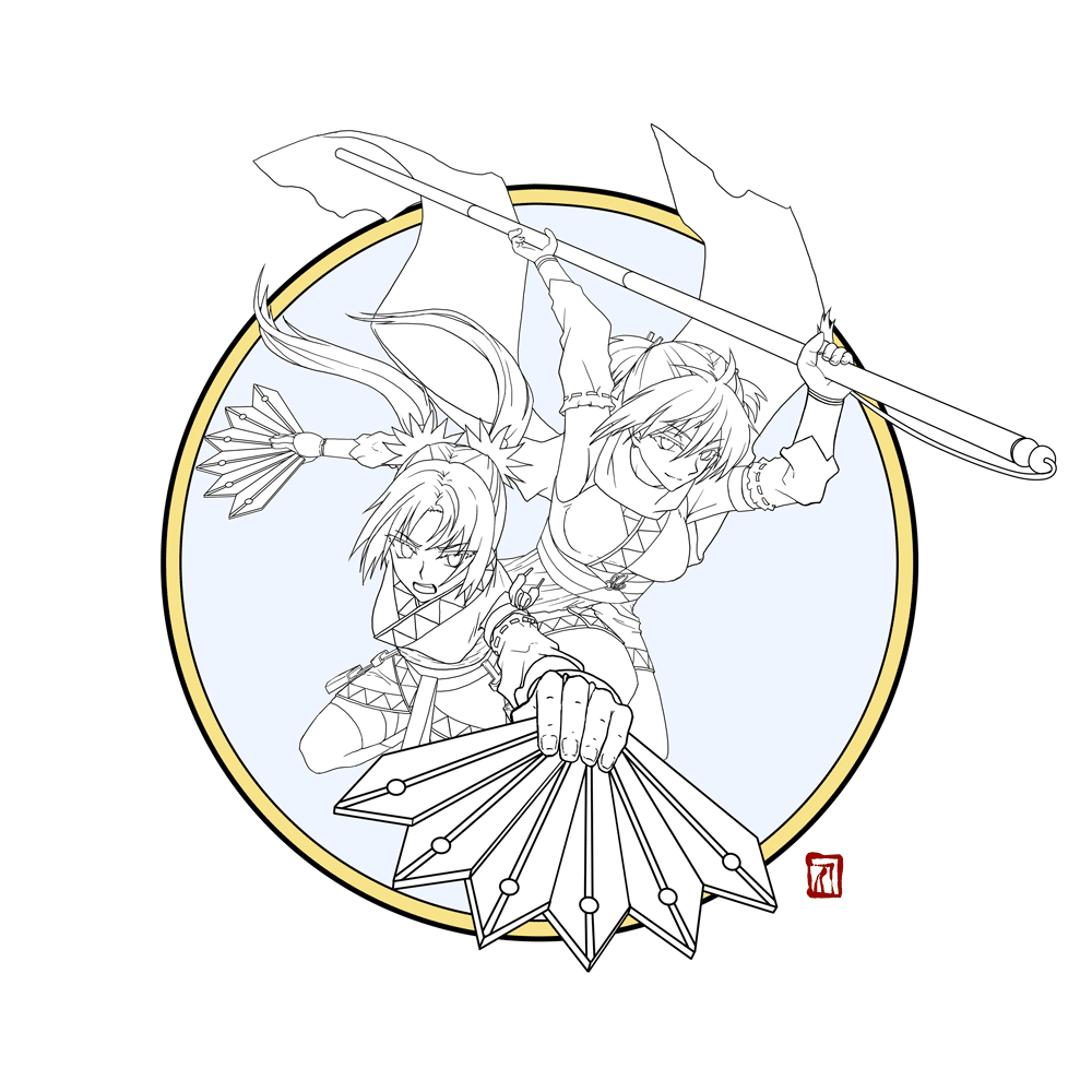 イラスト 共闘 柑屋 丸 Note