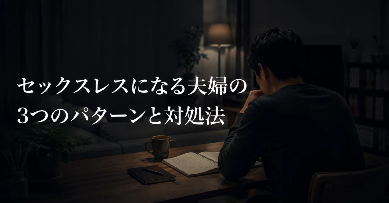 セックスレスになる夫婦の3つのパターンと対処法|山本誠一|夫婦関係アドバイザー