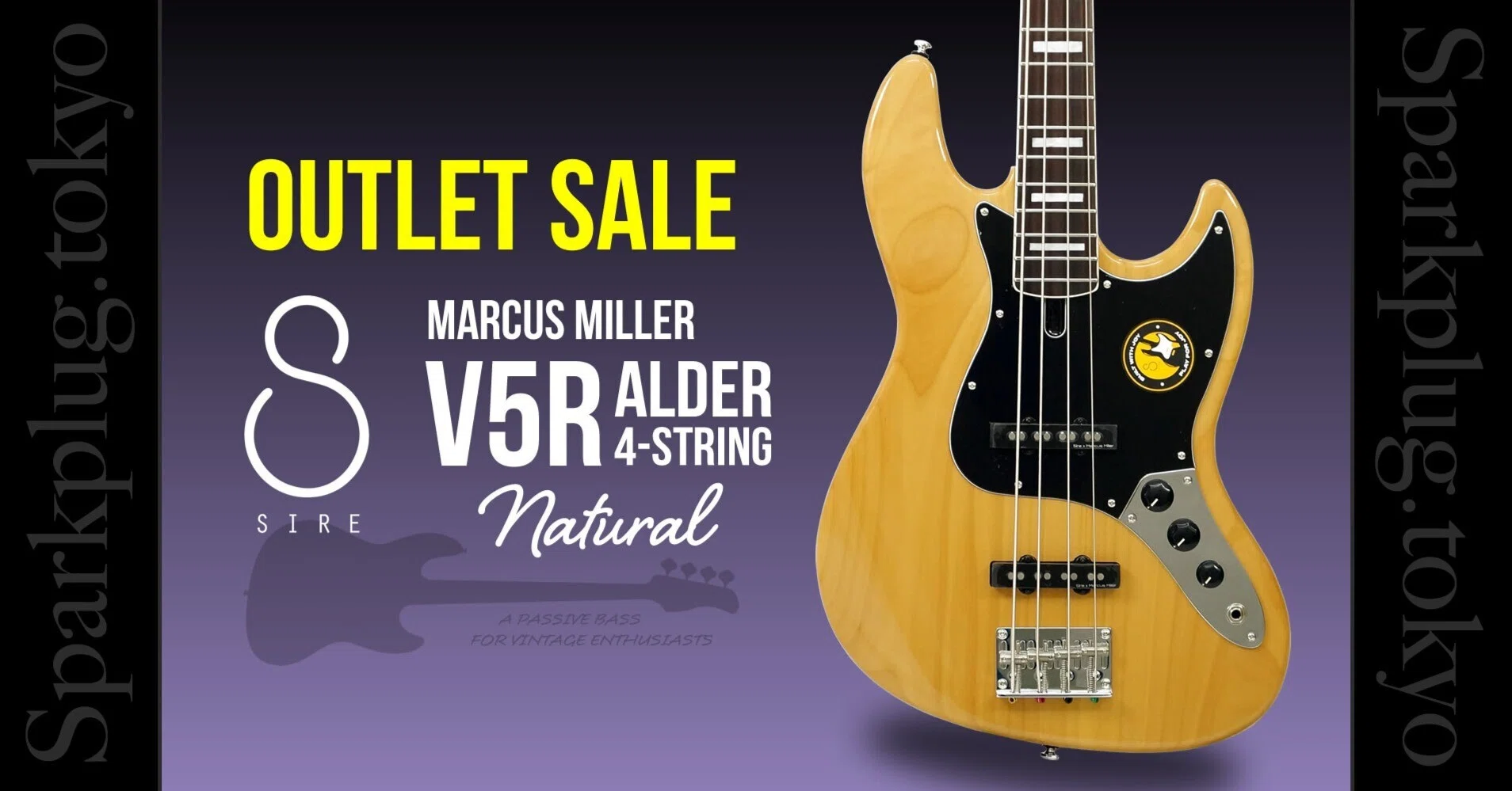 マーカス×Sireによるパッシブ4弦ベース「V5R Alder 4」が現品限りの超
