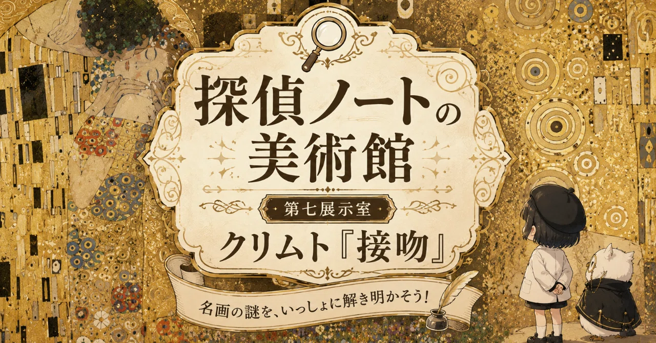 探偵ノートの美術館 第七展示室】グスタフ・クリムト『接吻』が、118年