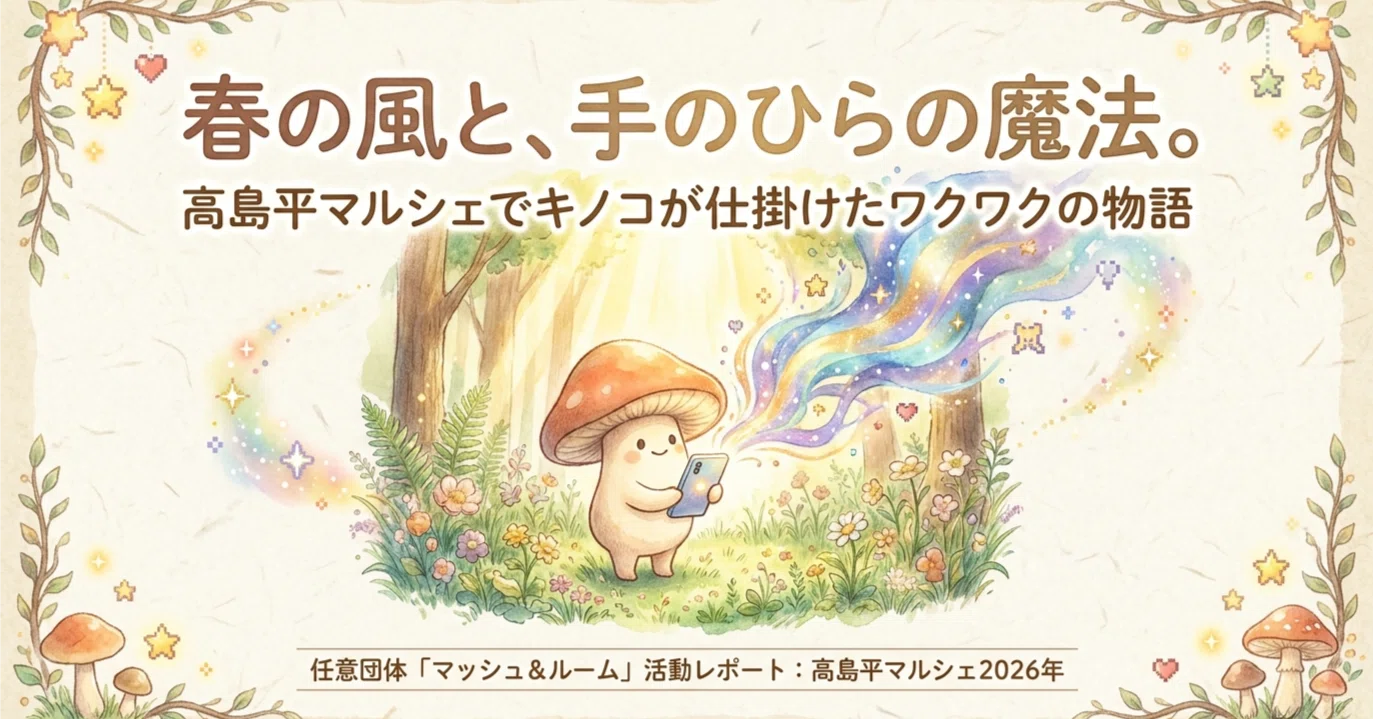 高島平の街に広がるキノコの胞子。デジタルスタンプラリーが「ワクワク