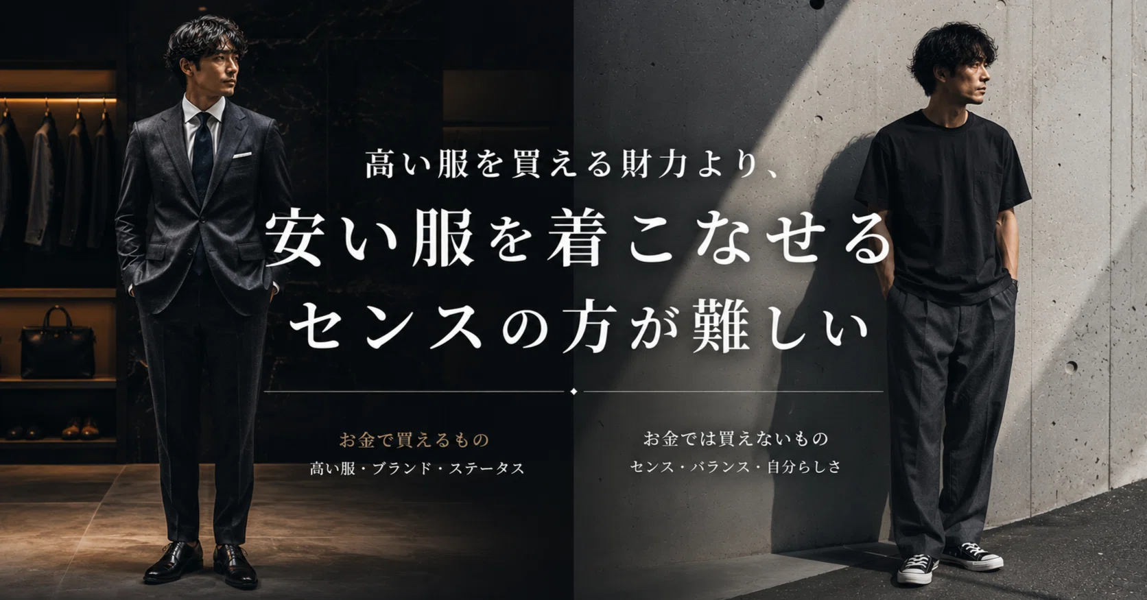 高い服を買える財力より、安い服を着こなせるセンスの方が難しい件 