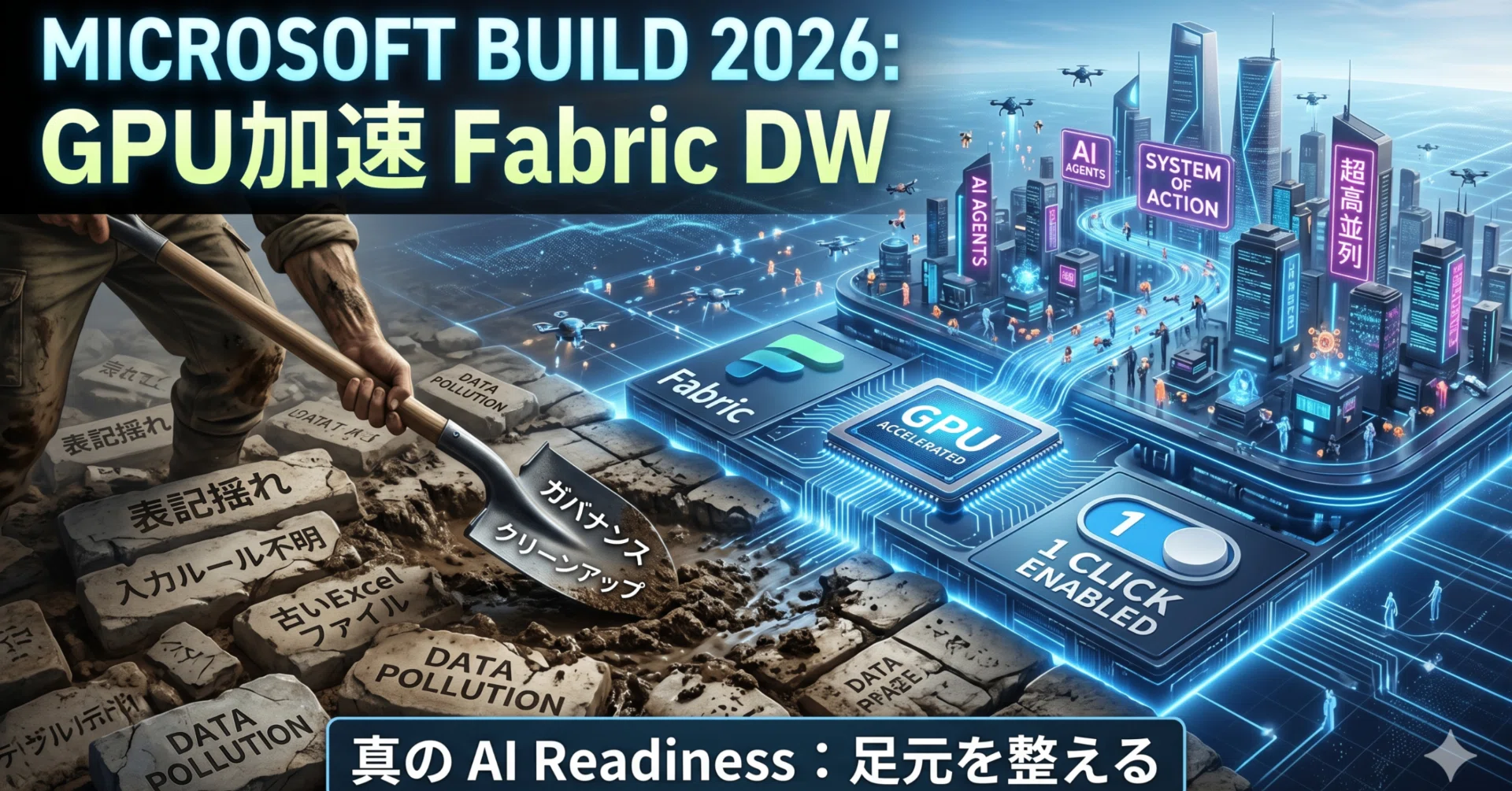 Microsoft Build 2026】AI時代のインフラ激変。GPU加速するデータ基盤
