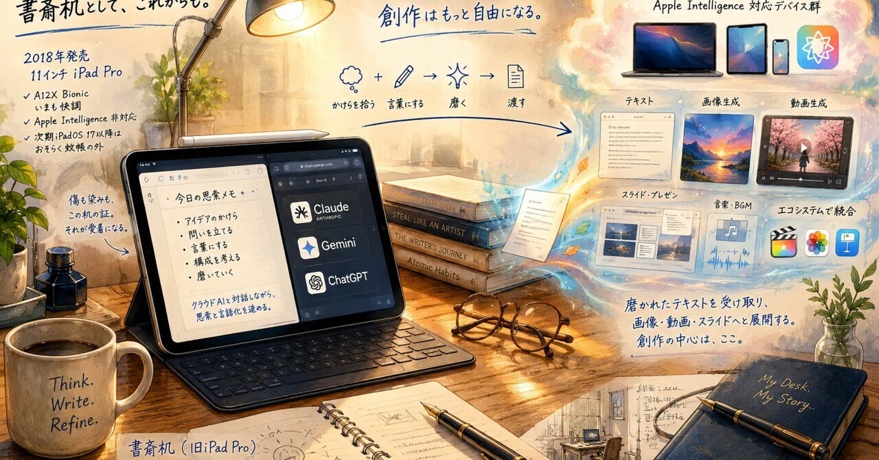 iPad、Apple Intelligence非対応の初代11インチiPadProの活用法｜harimako
