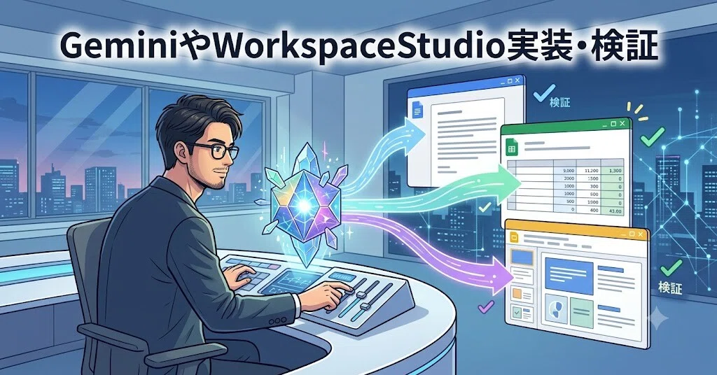 GeminiやWorkspaceStudio 実装・検証｜HIDES｜note