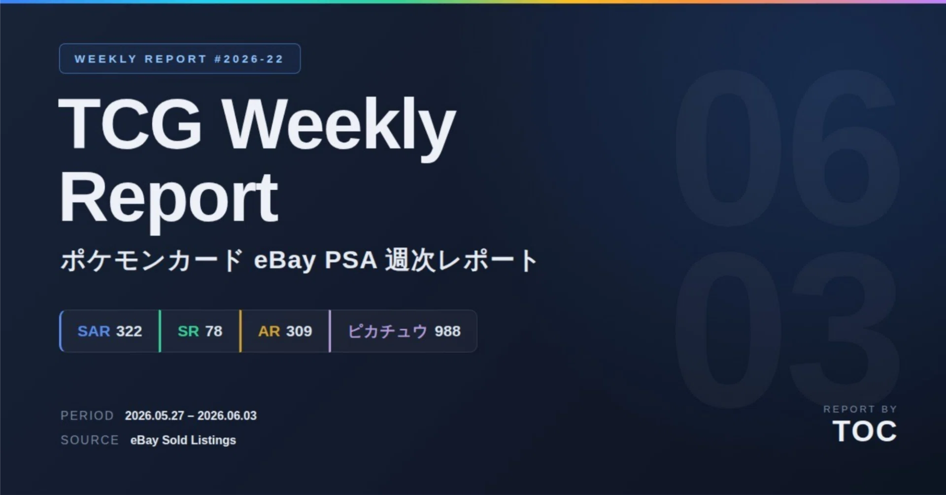 TCG Weekly Report】ポケモンカード eBay PSA 週次レポート（5/27〜6/2