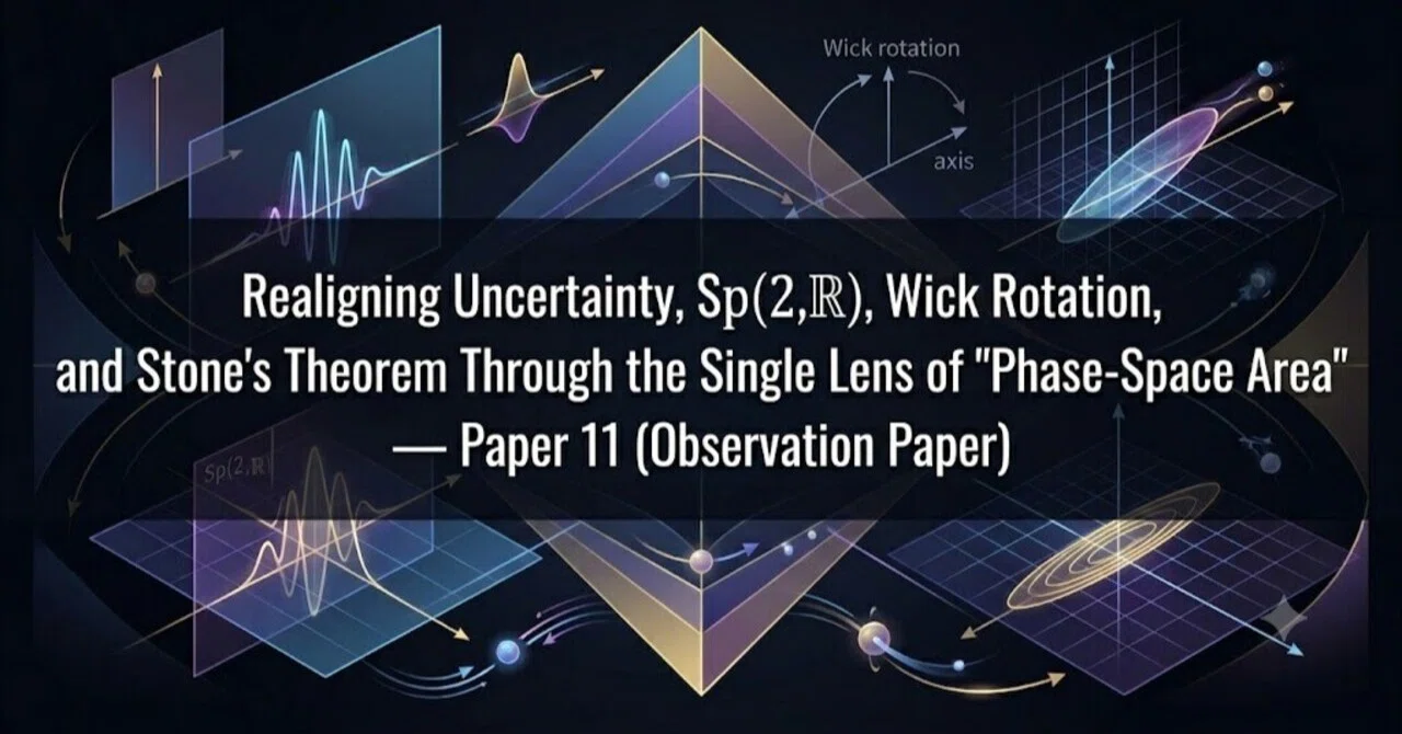 Realigning Uncertainty, Sp(2,ℝ), Wick Rotation, and Stone's Theorem ...