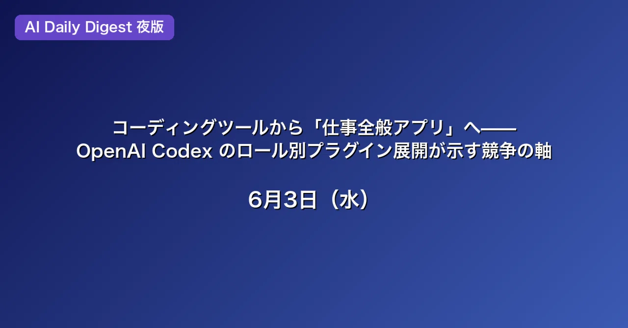 いけこページ コーディングツールから「仕事全般アプリ」へ——OpenAI Codex のロール