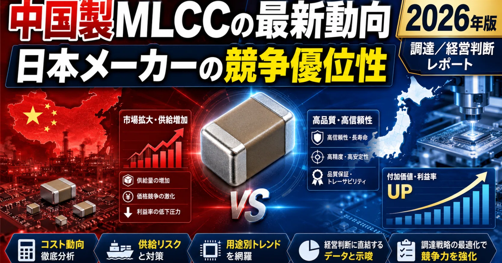 中国製MLCCの最新動向と日本メーカーの競争優位性【2026年版・調達