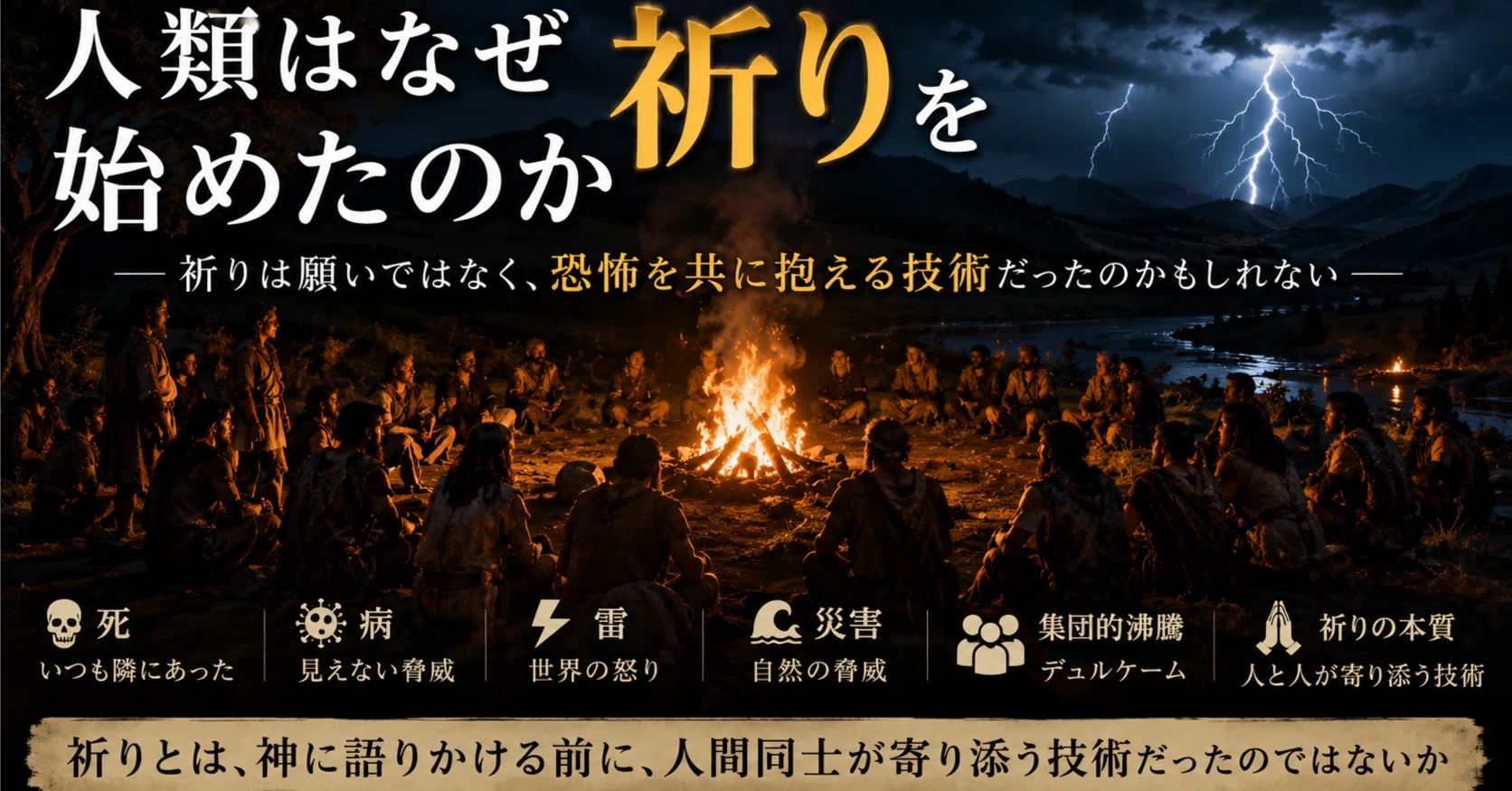 人類はなぜ祈り始めたのか｜Kazuo Haraya｜壊れずに生きる思想