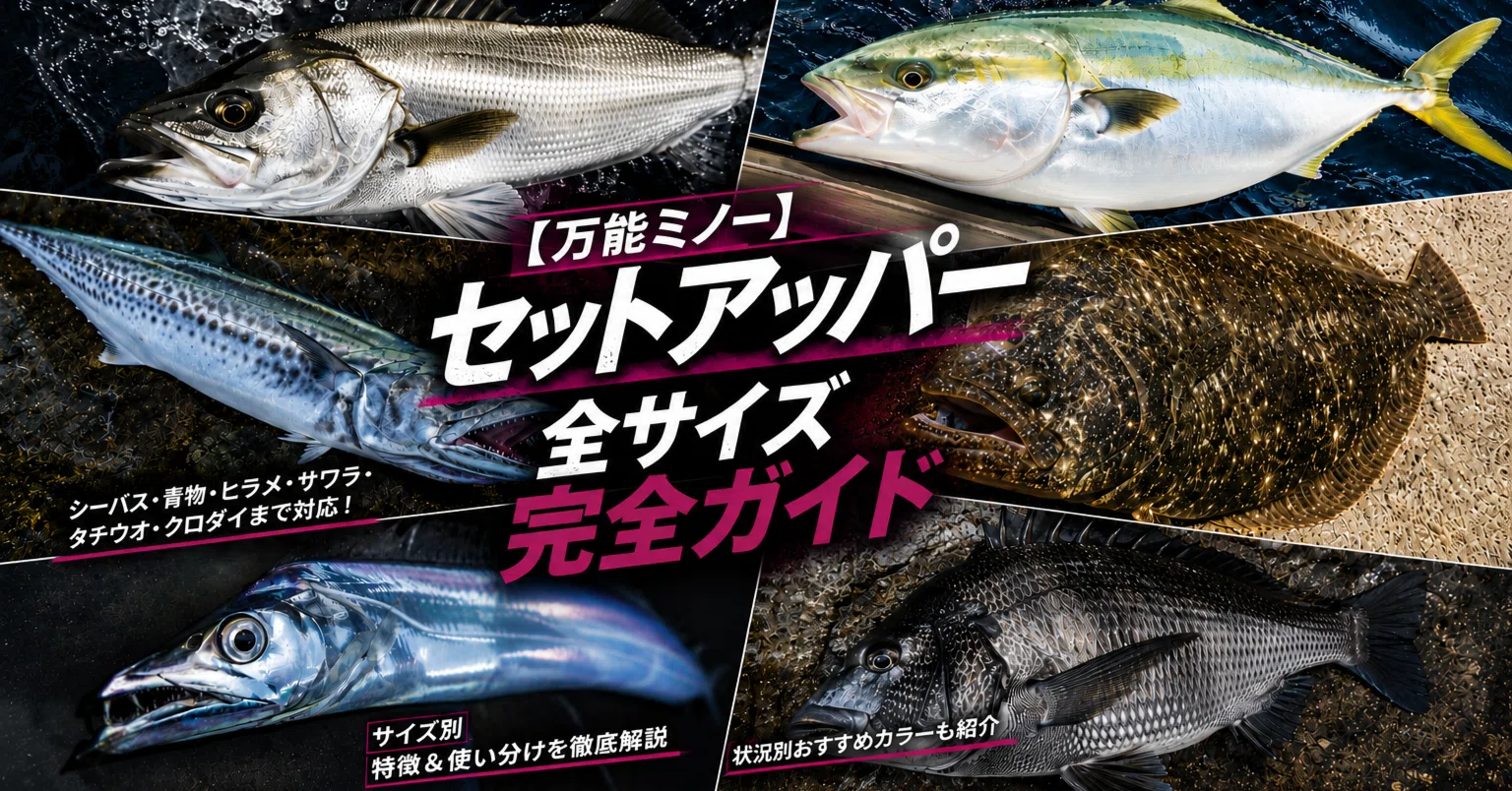 万能ミノー】セットアッパー 全サイズ完全ガイド｜FISHING EXTRA