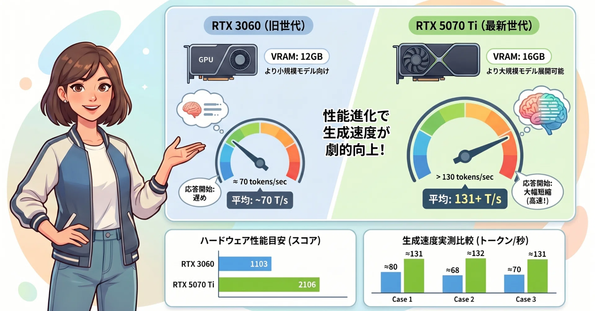 LM Studio】RTX 3060 vs RTX 5070 Ti 推論性能ベンチマークレポート