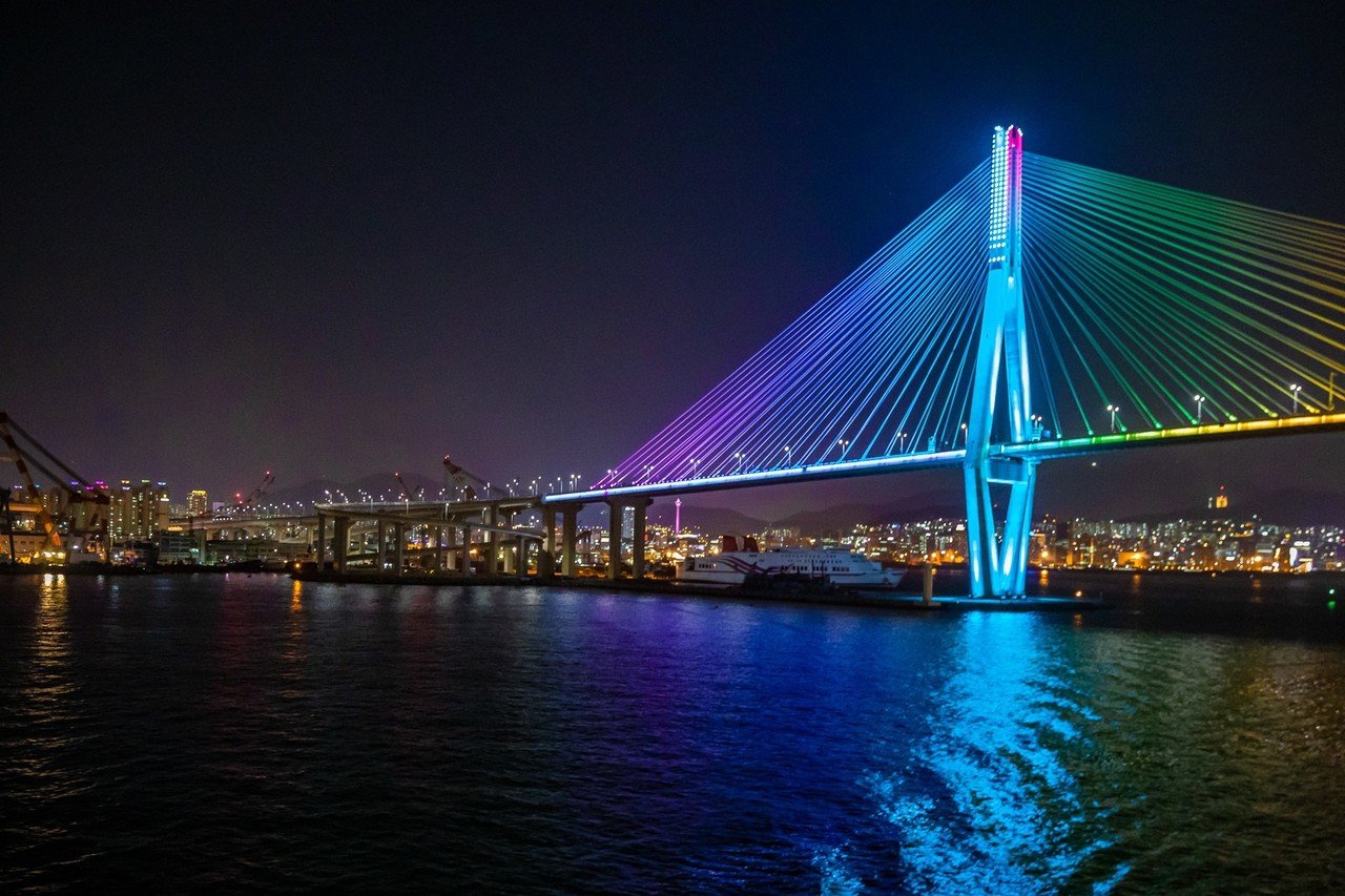 韓国 釜山港の夜景 Zenpaku Note 韓国 釜山港の夜景 Zenpaku Note