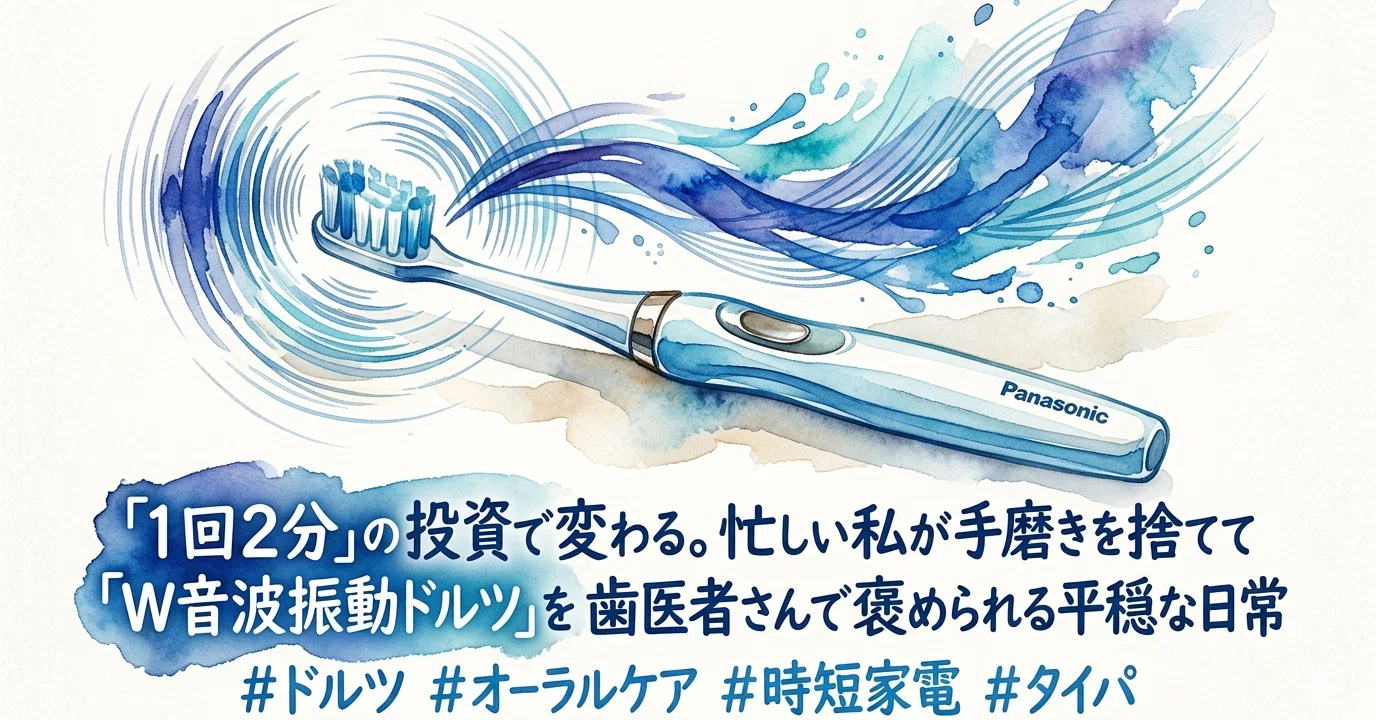 1回2分」の投資で変わる。忙しい私が手磨きを捨てて「W音波振動ドルツ