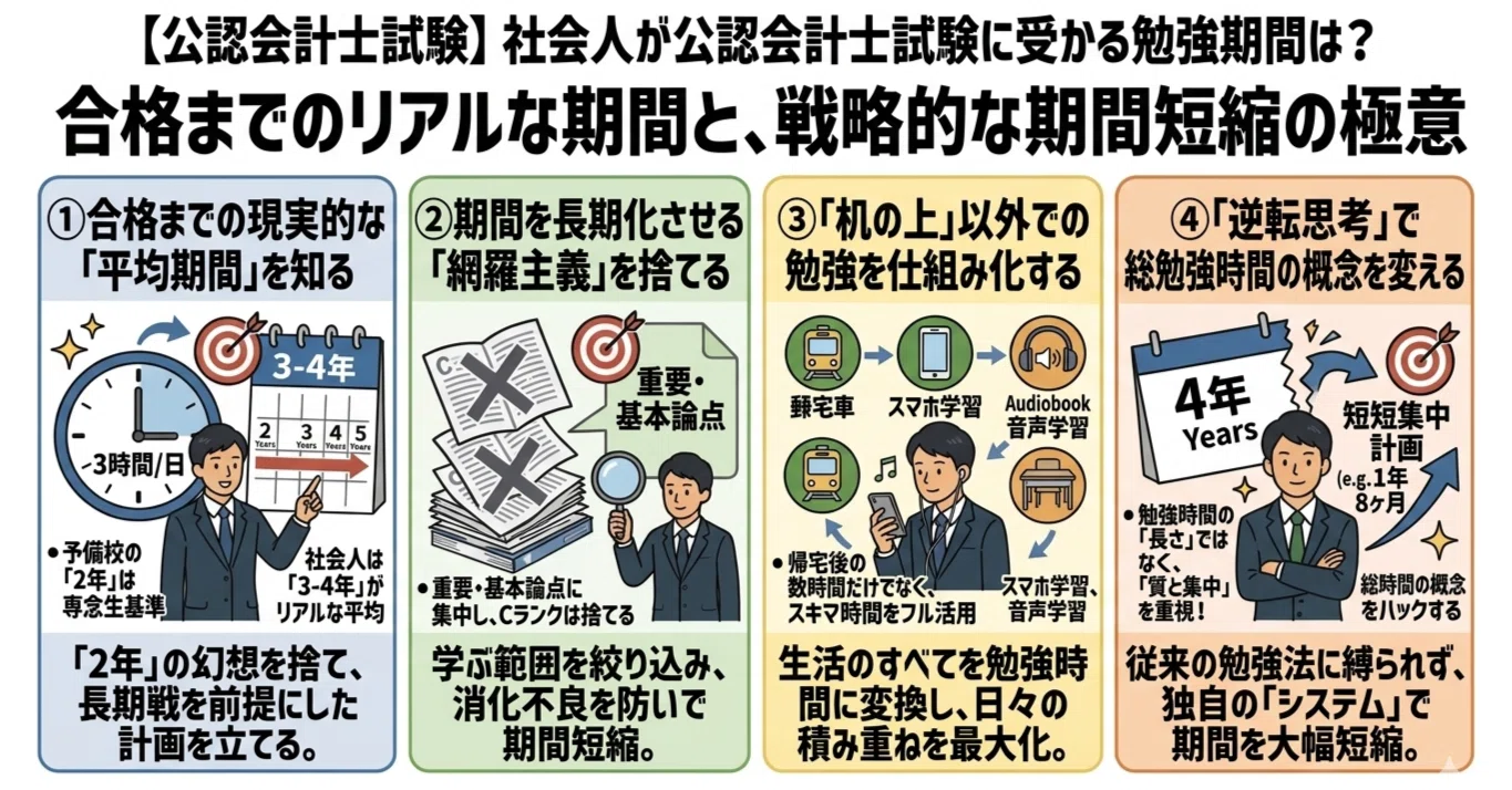 公認 会計士 勉強 時間