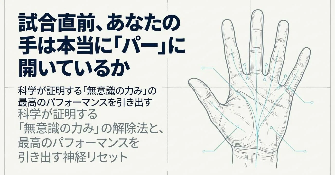 試合の緊張を一発で取り除く魔法のツボ｜鈴木一登/スポーツ心理学鍼灸師