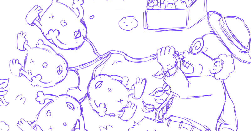 おじいちゃんのじゃがいも畑でぴよが抜けました ぴょろりんちょ Note