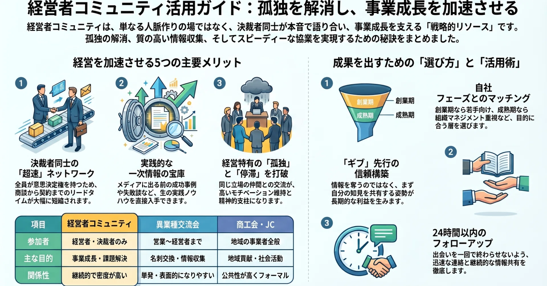 経営者コミュニティとは？参加メリット・選び方・活用法を徹底解説