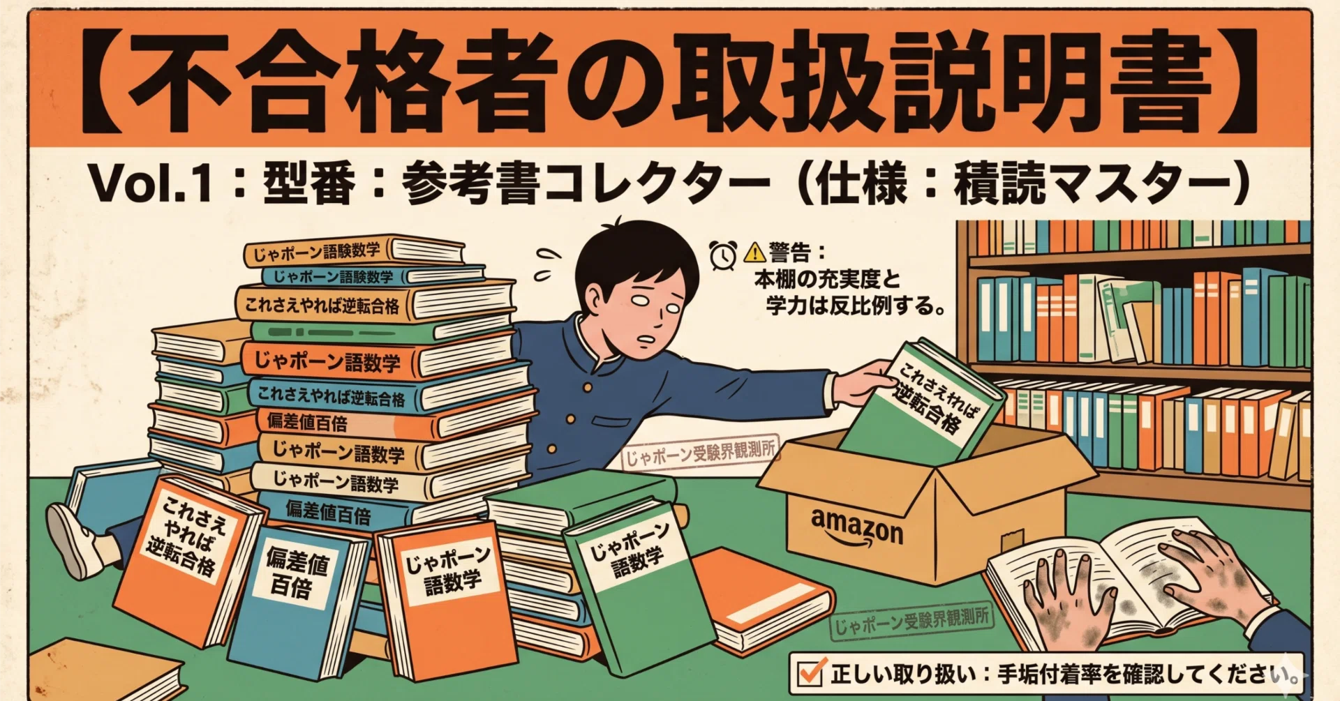 不合格者の取扱説明書】架空の国「じゃポーン」の受験界に生息する