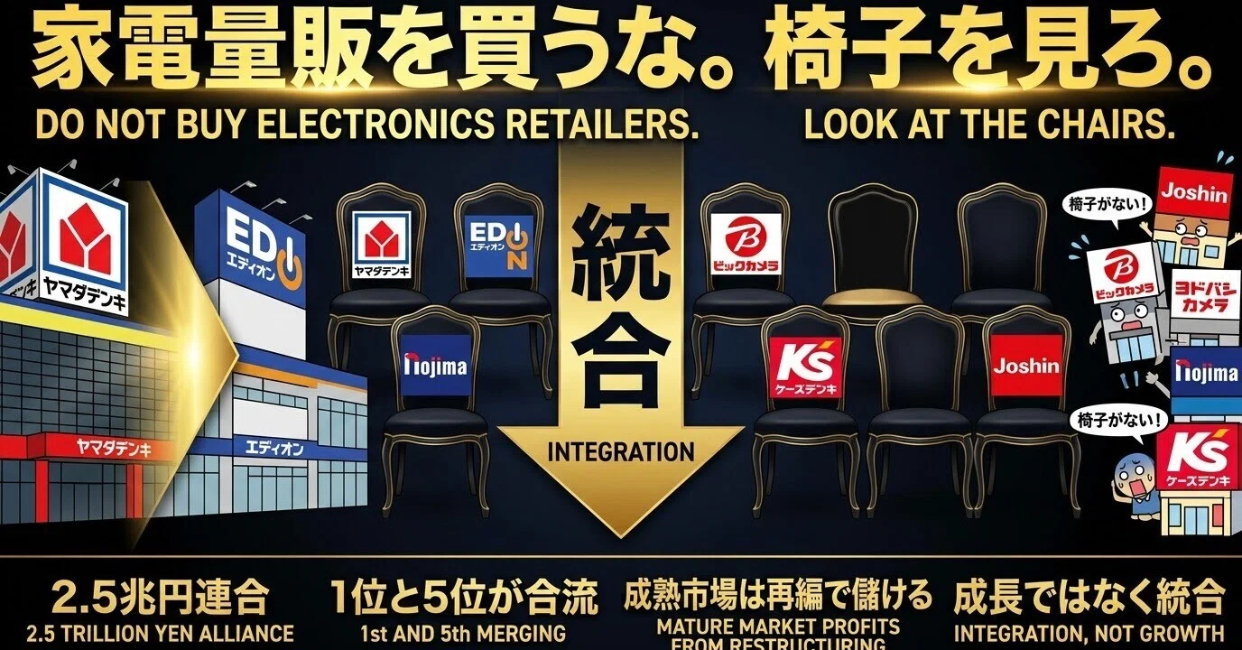 家電量販店編②】ヤマダ×エディオン──成長で儲かる業界もあれば