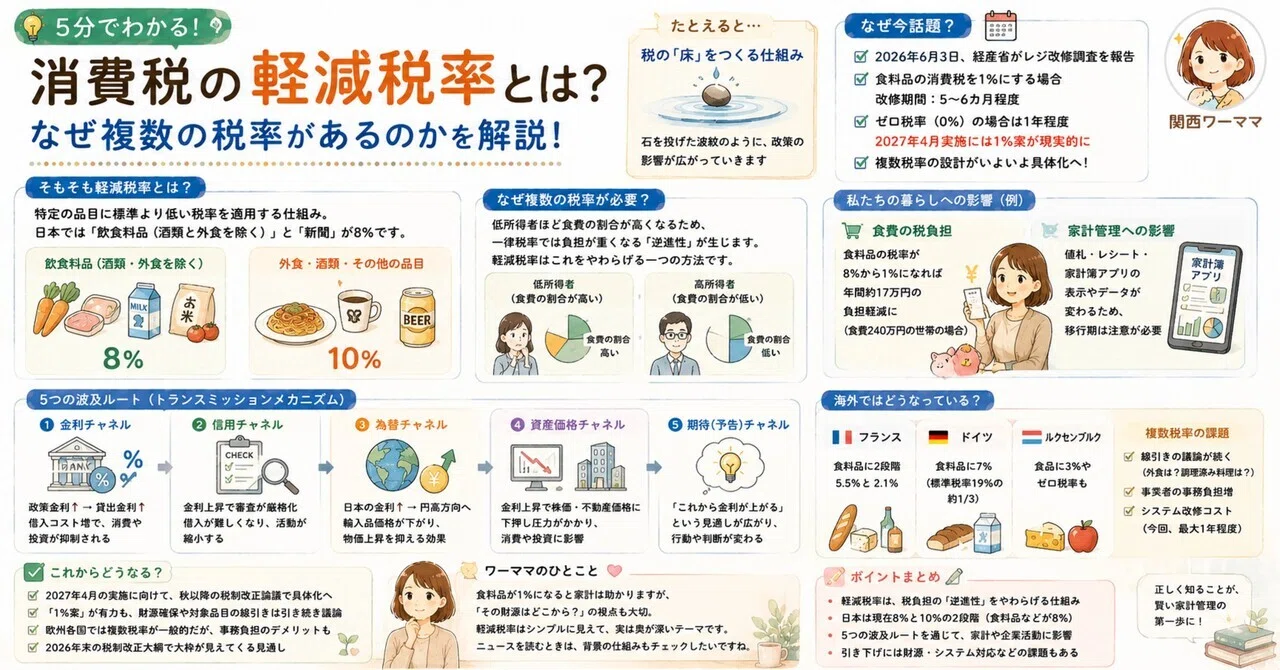 5分でわかるニュース用語】軽減税率（消費税の複数税率制度）とは