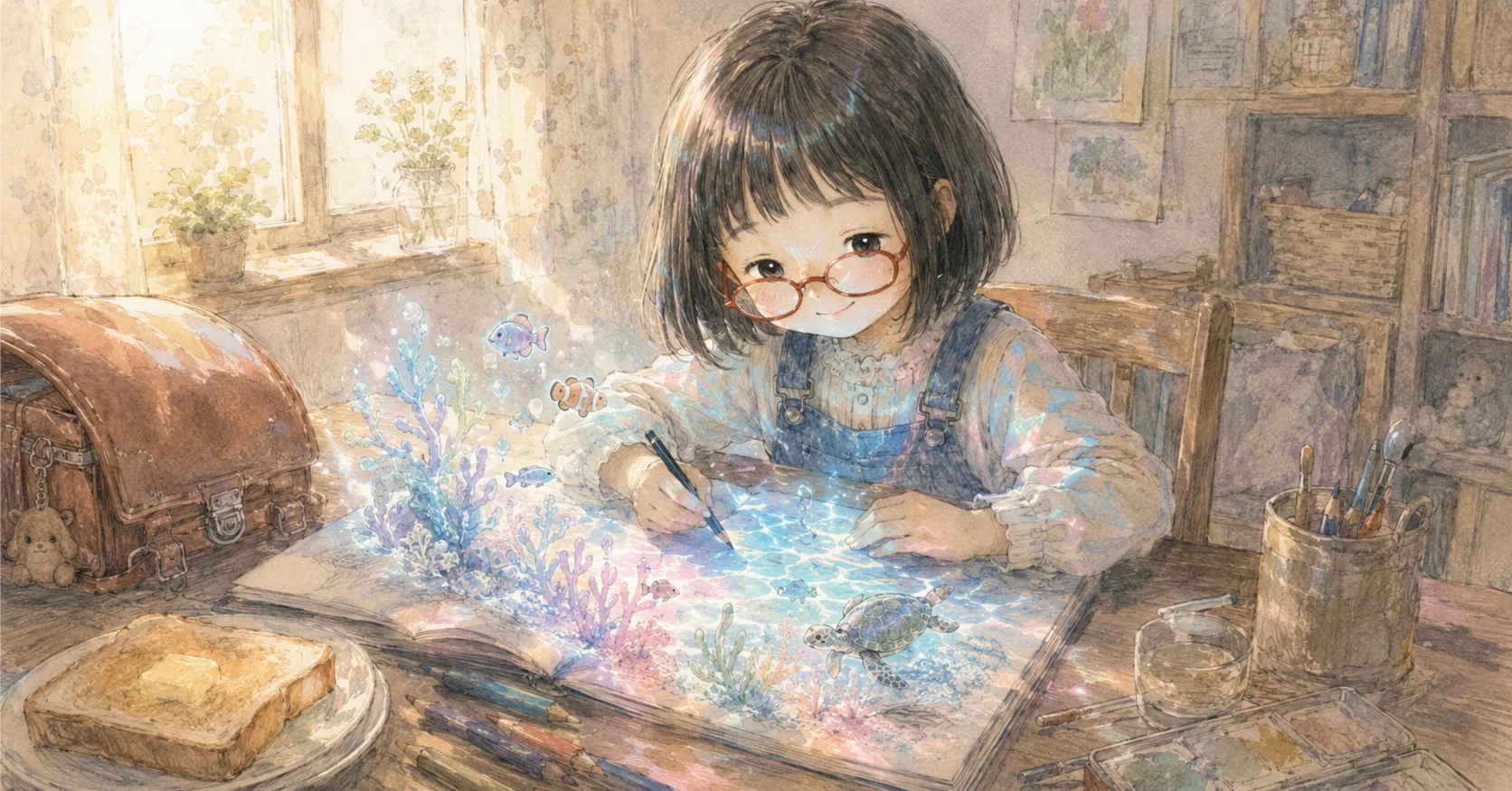 1 少女は自由帳の中でパステルカラーの息をする｜榊原 毅