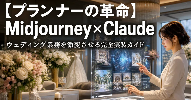 【プランナーの革命】Midjourney×Claudeでウェディング業務を激変させる完全実装ガイド