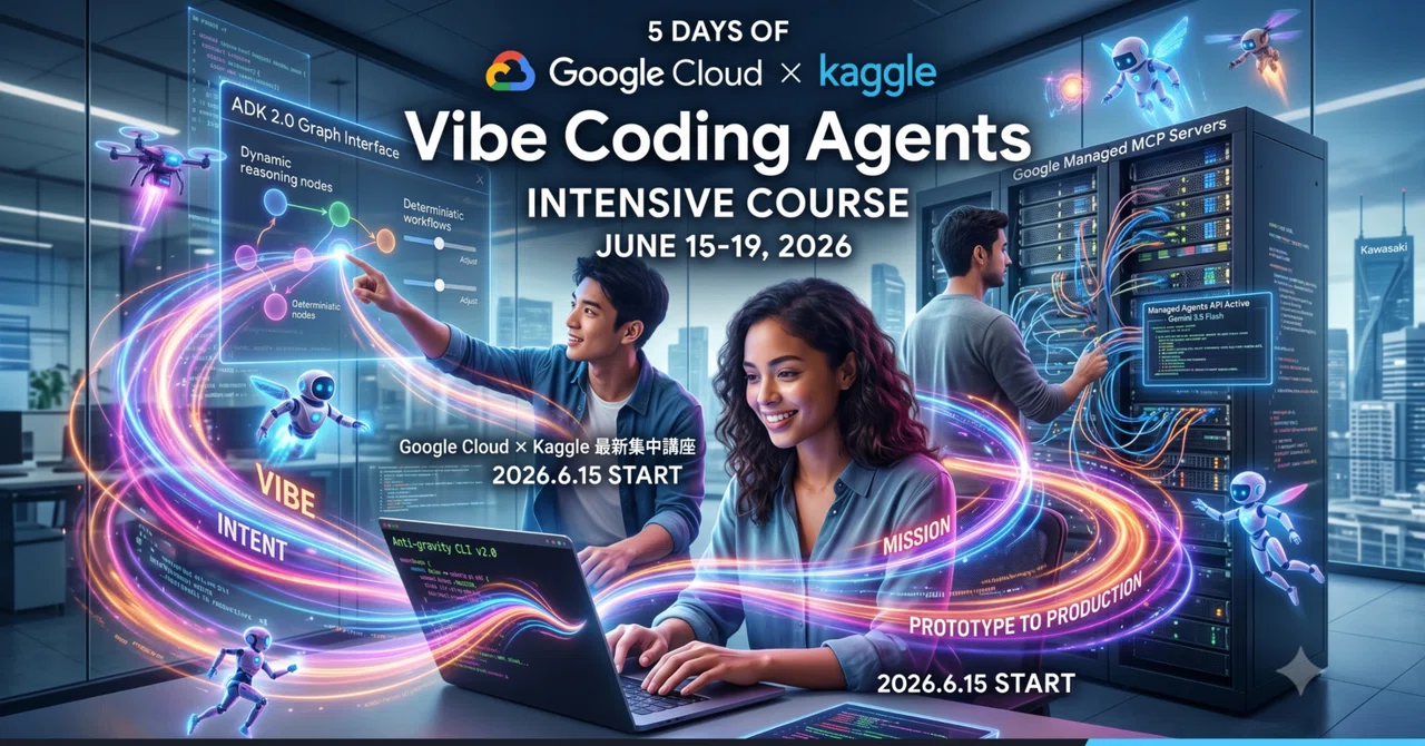 【速報】Google Cloud × Kaggleが贈る「5 Days of Vibe Coding Agents」完全プレビュー｜伊藤正章 ...
