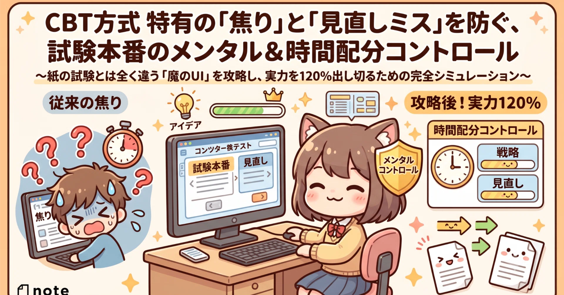 CBT方式（パソコン受験）特有の「焦り」と「見直しミス」を防ぐ、試験