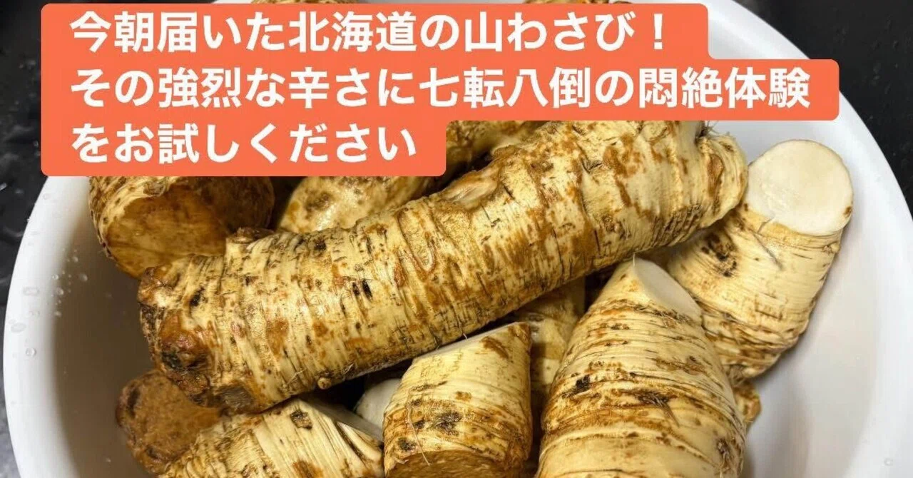 山わさび』の辛さがあれば大丈夫！｜小林精志