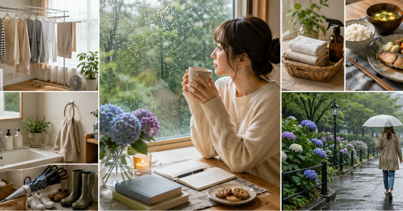 梅雨を少しだけ気持ちよくするためのインテリア 梅雨が始まったらやるおすすめのこと。雨の季節を少しでもラクにする