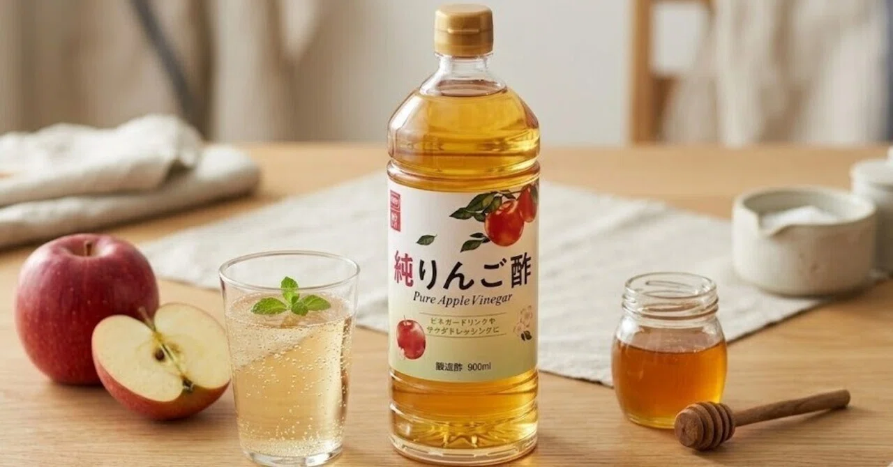 内堀醸造 純りんご酢レビュー｜原材料はりんごだけ、3本リピートして