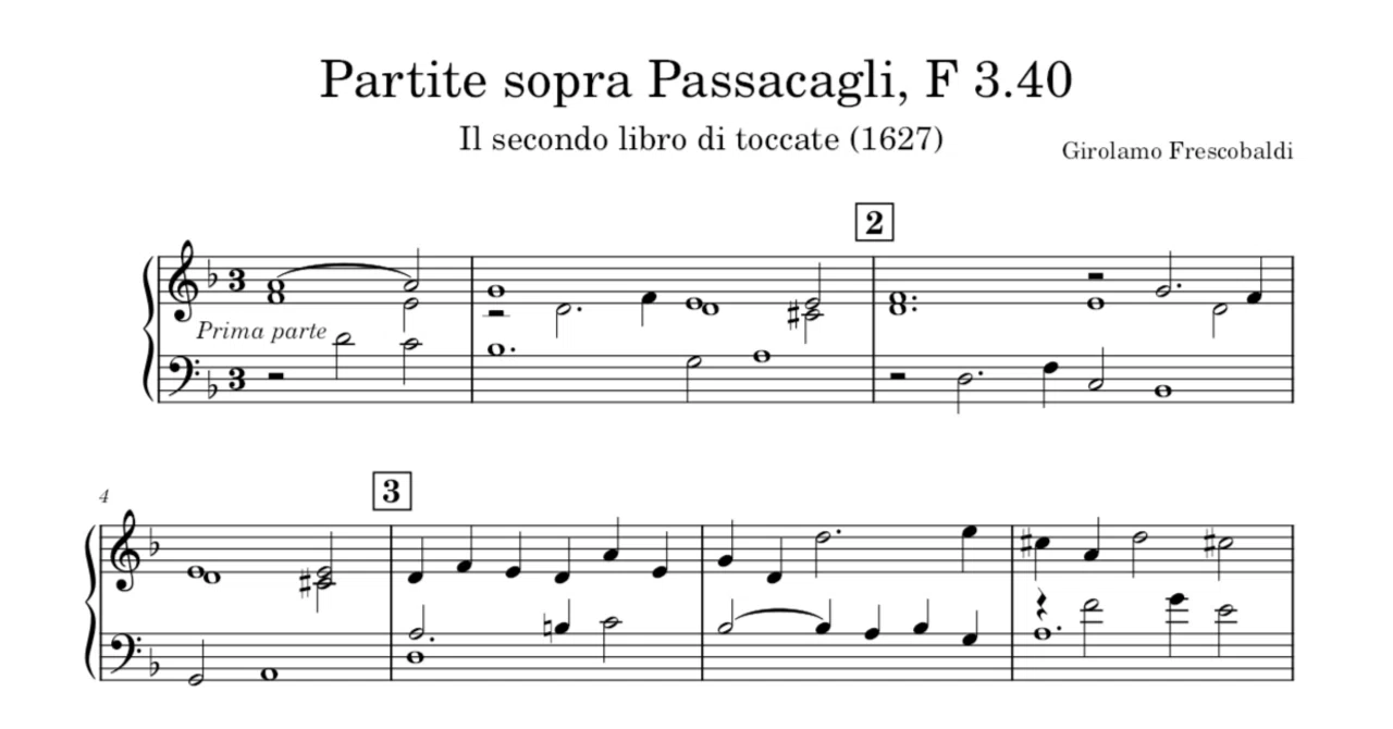 Sheet Music] Girolamo Frescobaldi, 