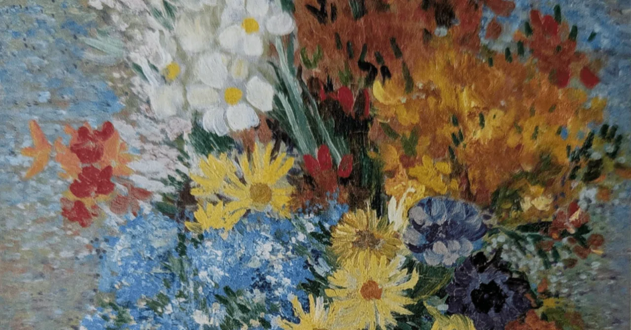 大ゴッホ展」出品作⑯ ゴッホ《青い花瓶の花》1887年6月頃｜美術史