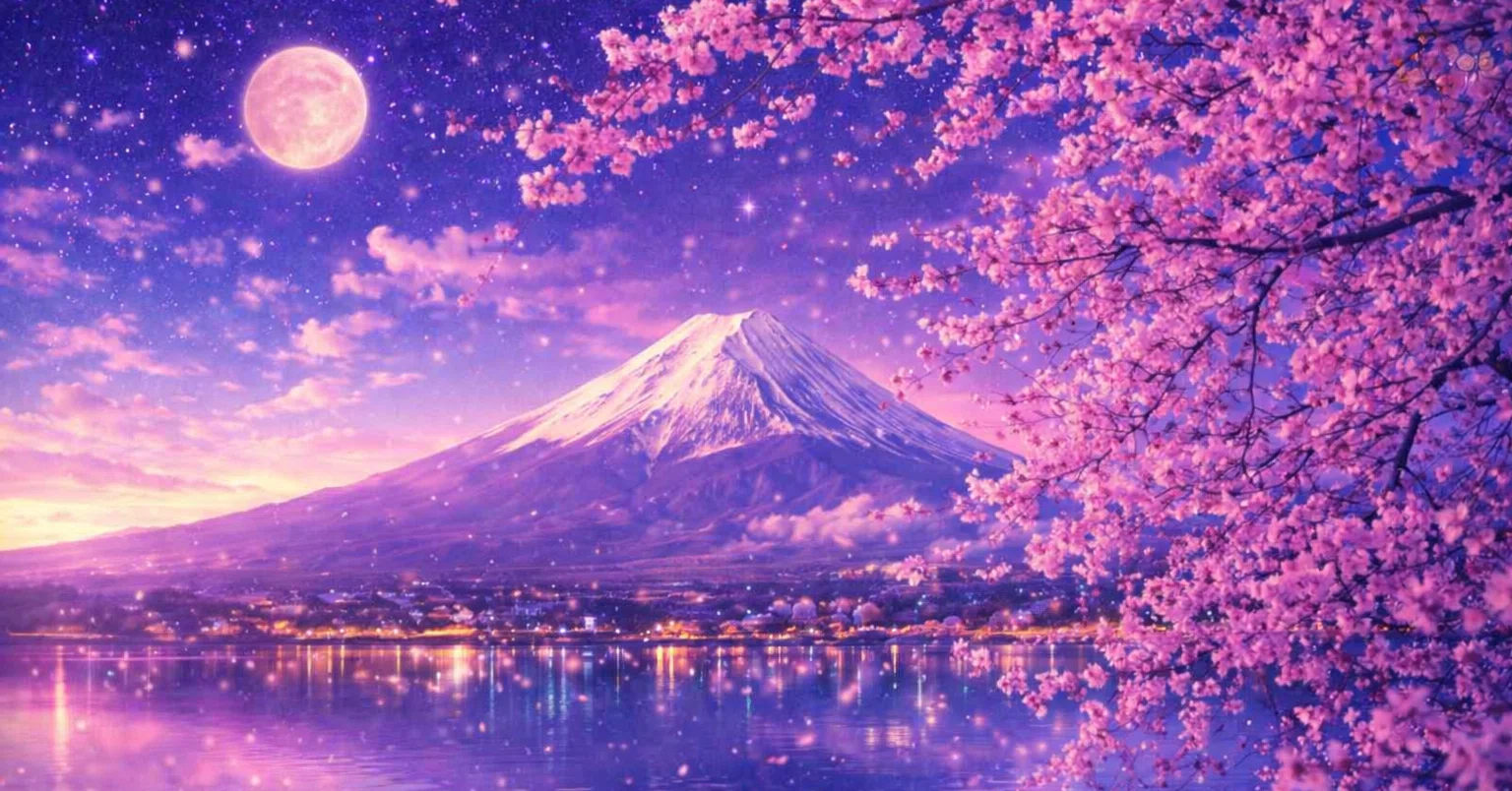 光は舞う AI桜富士山｜GANDEAUX（がんどうあつし）