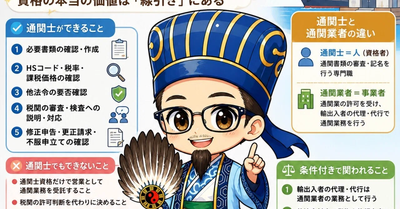 通関士ができること・できないことを解説｜資格の本当の価値は「線引き