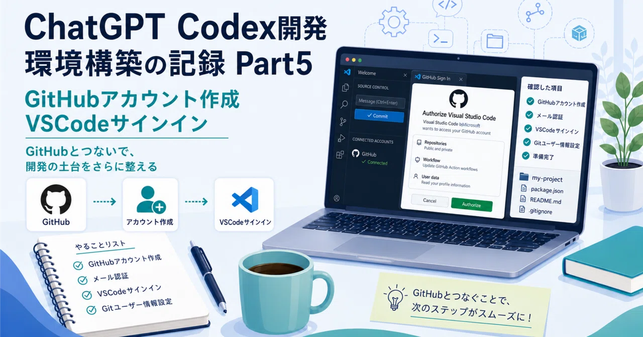 ChatGPT Codex開発環境構築の記録 Part5|Take