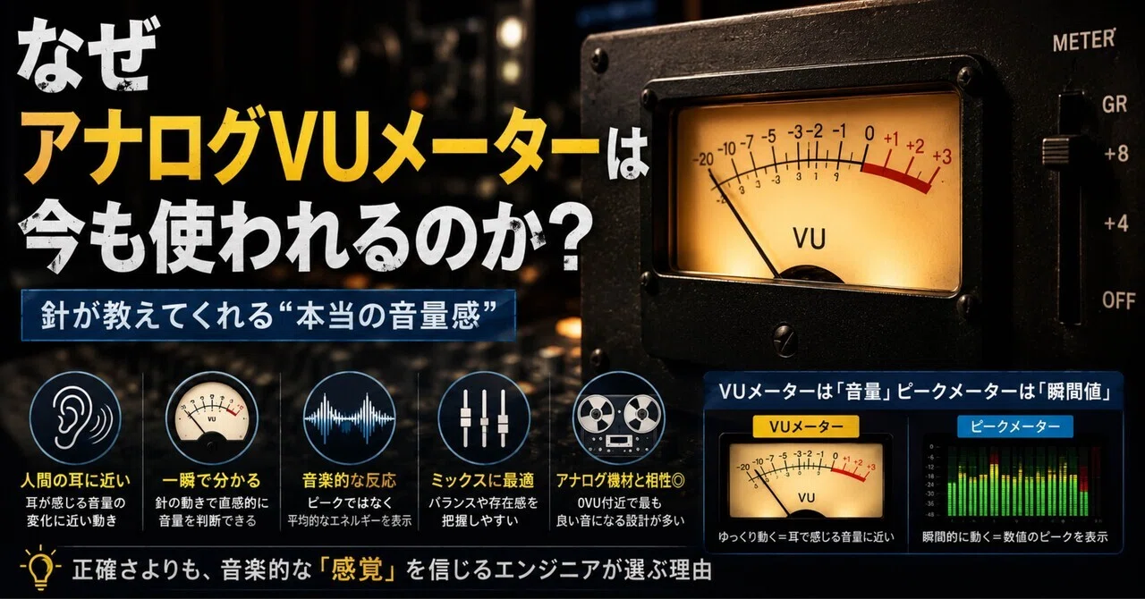 vu メーター なぜアナログVUメーターは今も使われるのか N15BASE