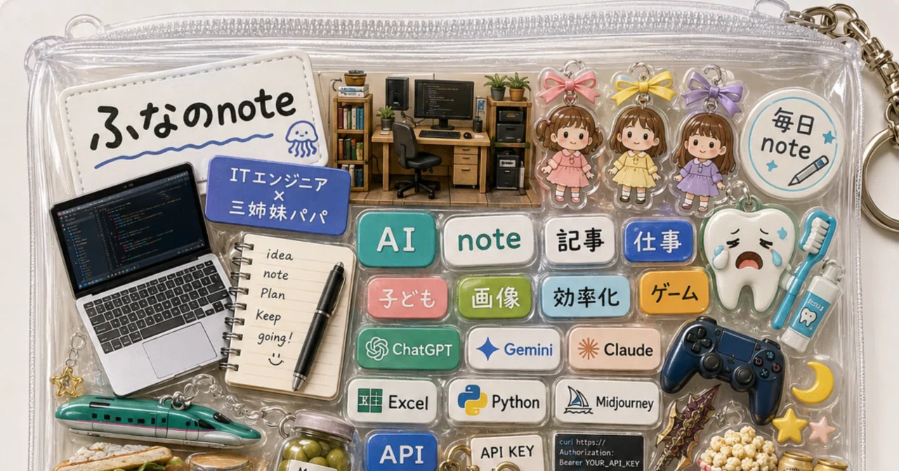 noteガチャ詰めポーチ作ってみた！｜ふな